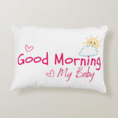 おはよう私のベビーデザイン アクセントクッション (裏面)