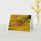 おはよう美しい カード (黄色い花)