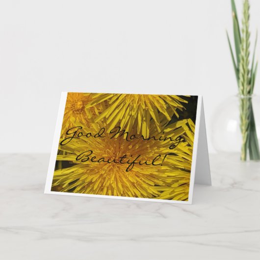 おはよう美しい カード (正面)