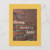 おはよう赤ちゃん葉書 ポストカード (正面)