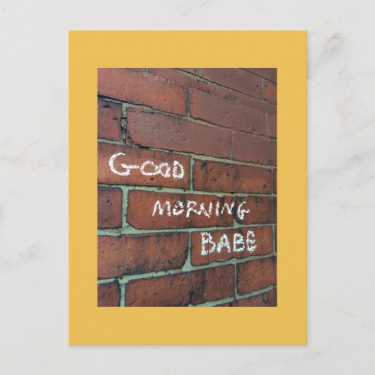 おはよう赤ちゃん葉書 ポストカード (正面)