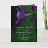 「おはよう。これが神だ。」 カー感動的ド カード (正面)