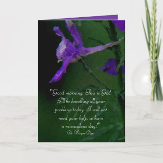 「おはよう。これが神だ。」 カー感動的ド カード
