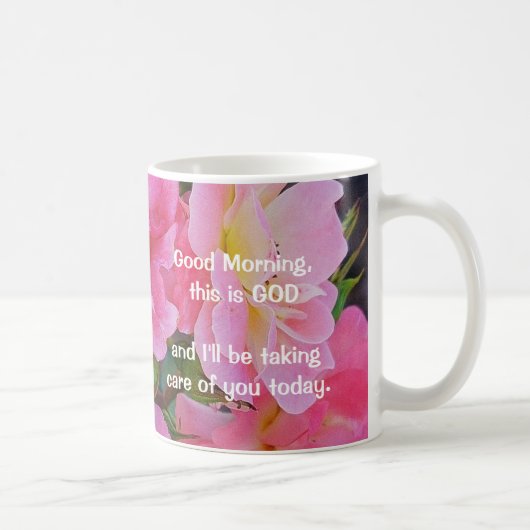 おはよう、これは神のコーヒーマグ コーヒーマグカップ (右)