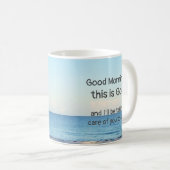 "おはよう、これは神"コーヒーマグ コーヒーマグカップ (正面右)