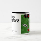 "おはよう"のマグ ツートーンマグカップ (中央)