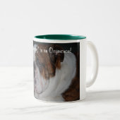 "おはよう"は撞着語法です! ツートーンマグカップ (正面右)