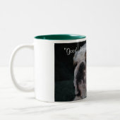 "おはよう"は撞着語法です! ツートーンマグカップ (左)