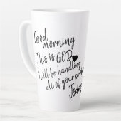 おはよう カフェラテマグ (左アングル)