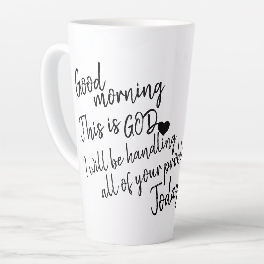 おはよう カフェラテマグ (左アングル)