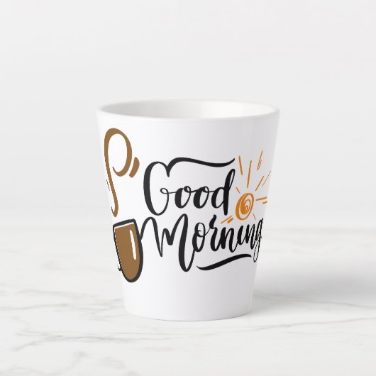 おはよう カフェラテマグ (正面)