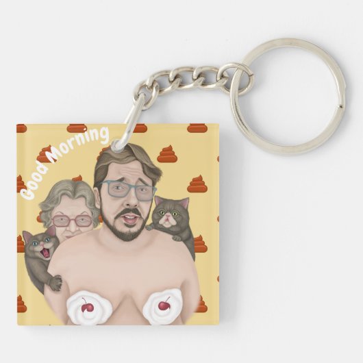 おはよう キーホルダー (裏面)