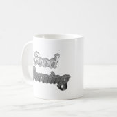 おはよう コーヒーマグカップ (正面左)