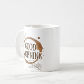 おはよう コーヒーマグカップ (正面左)