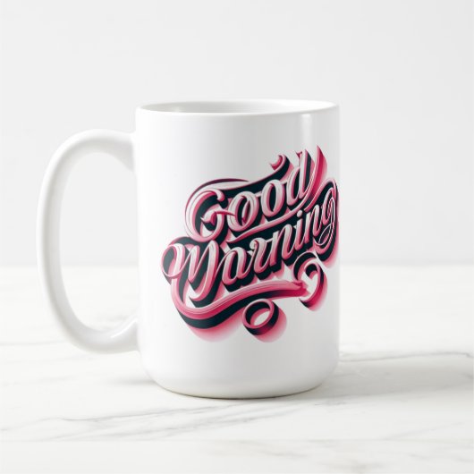 おはよう🌞 コーヒーマグカップ (左)