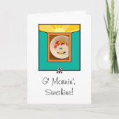 おはよう、サンシャインのグリーティングカード カード (正面)