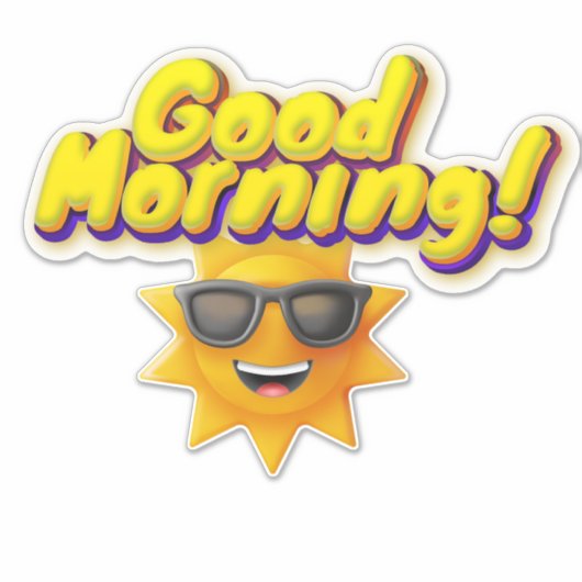 おはよう！ シール (正面)