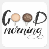 おはよう スクエアシール (正面)