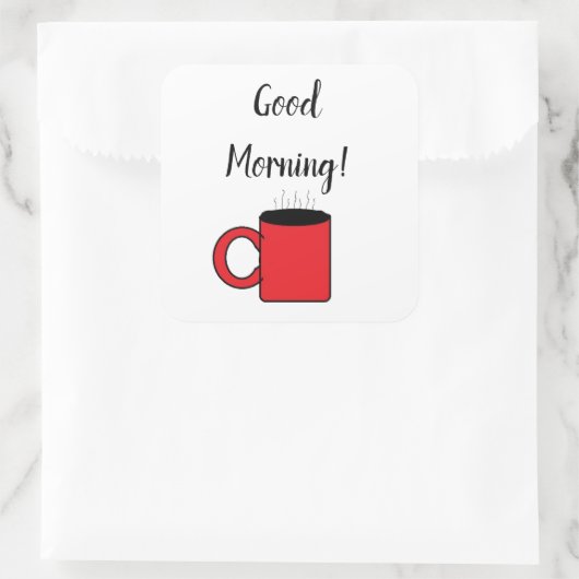 おはよう スクエアシール (バッグ)