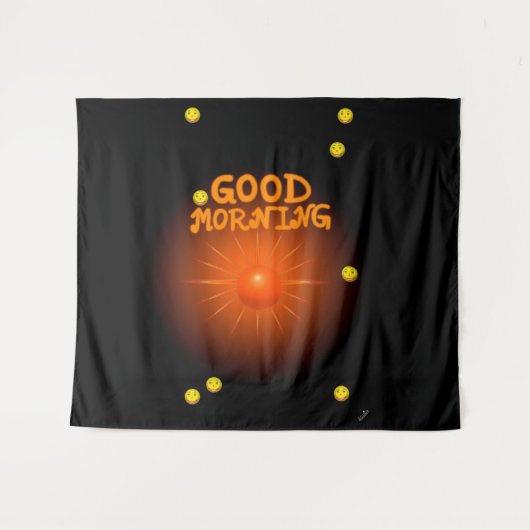 おはよう タペストリー (正面(横))