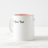 おはよう… ; ) ツートーンマグカップ (正面左)