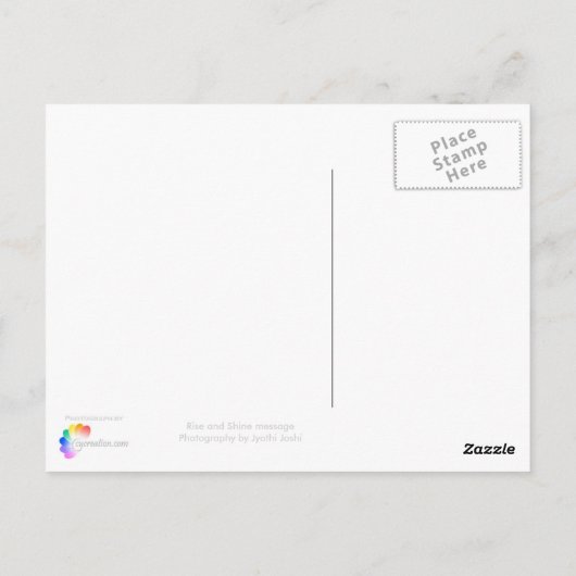 おはよう ポストカード (裏面)