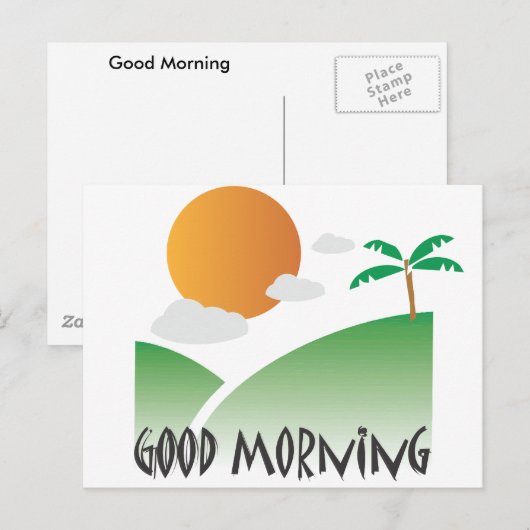 おはよう ポストカード (正面/裏面)