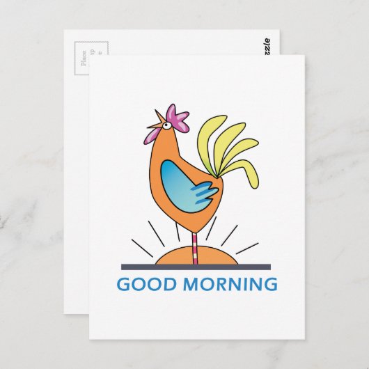 おはよう ポストカード (正面/裏面)