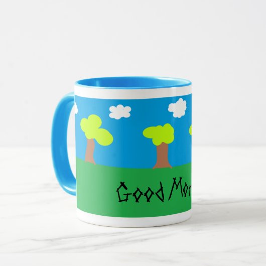 おはよう マグカップ (正面左)