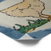 おはよう!ヴィンテージチックコラージュ ポスター (角)