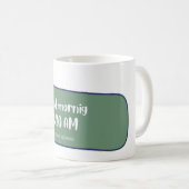 おはよう!今日は何の用だ?😊 コーヒーマグカップ (正面右)