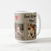 おはよう/午後!三写真テンプレート コーヒーマグカップ (正面右)