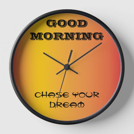 おはよう 壁時計 (正面)