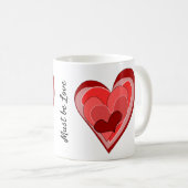 おはよう、恋に違いな楽しむい、デイハート コーヒーマグカップ (正面右)
