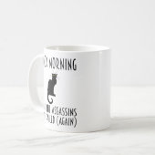 おはよう – 暗殺者が失敗したようだ コーヒーマグカップ (正面左)