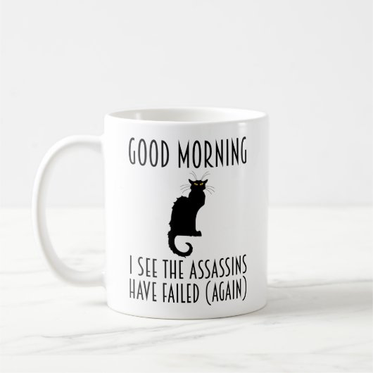 おはよう – 暗殺者が失敗したようだ コーヒーマグカップ (左)