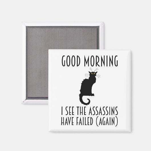 おはよう – 暗殺者が失敗したようだ マグネット (正面/裏面)