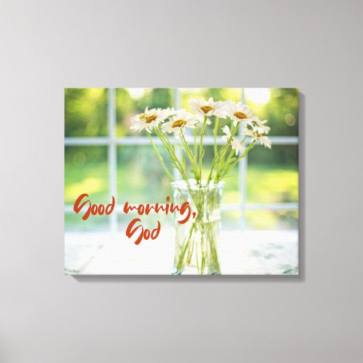 おはよう、神 キャンバスプリント (正面)