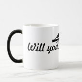 おはよう…私と結婚してくれる？ モーフィングマグカップ (左)