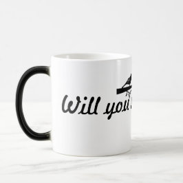 おはよう…私と結婚してくれる？ モーフィングマグカップ