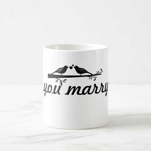 おはよう…私と結婚してくれる？ モーフィングマグカップ (中央)