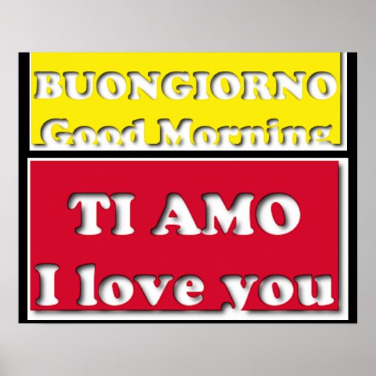 おはよう – 私はあなたを愛している ポスター (正面)