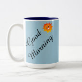 おはよう…私は暗殺者が失敗するのを見ます ツートーンマグカップ (左)