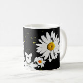 おはよう! 素朴な農家のデイジーの芸術のカスタム コーヒーマグカップ (正面右)