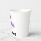 おはよう（花あり） 紙コップ (左)