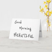 おはよう…「花嫁にとって」 カード (黄色い花)