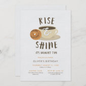 おはよう！誕生日の朝食 招待状 (正面/裏面)