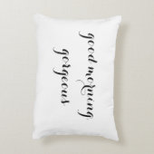 "おはよう、豪華な"装飾的な枕 アクセントクッション (裏面(縦))