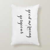 "おはよう、豪華な"装飾的な枕 アクセントクッション (正面(垂直))