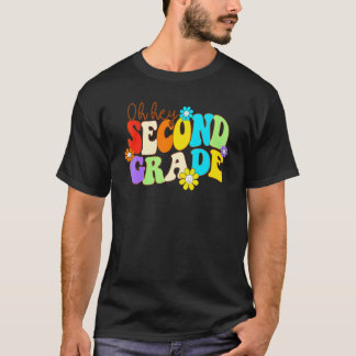 おはよう!2年生 ヒッピーフラワーの先生のバックトゥ Tシャツ